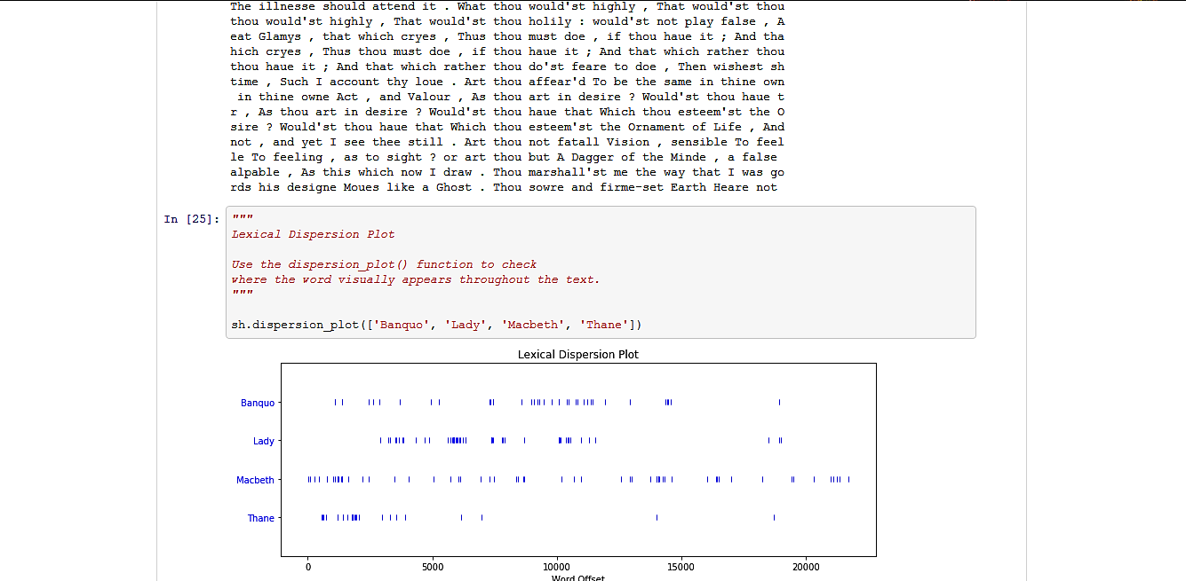 Text Analysis of Macbeth (NLP, Text Analysis: Python, NLTK)